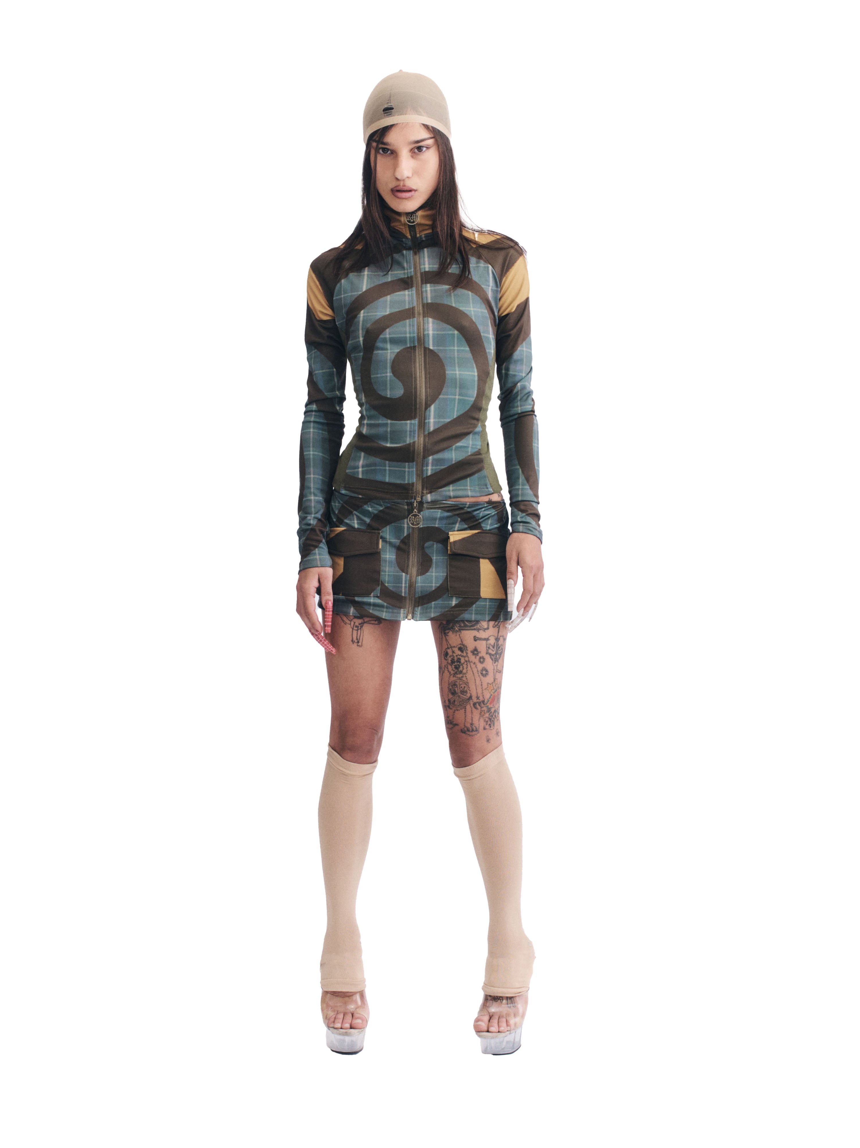 【関税込み】Raga Malak マルチカラー スパイラル ミニスカート SPIRAL SKIRT – RAGA MALAK