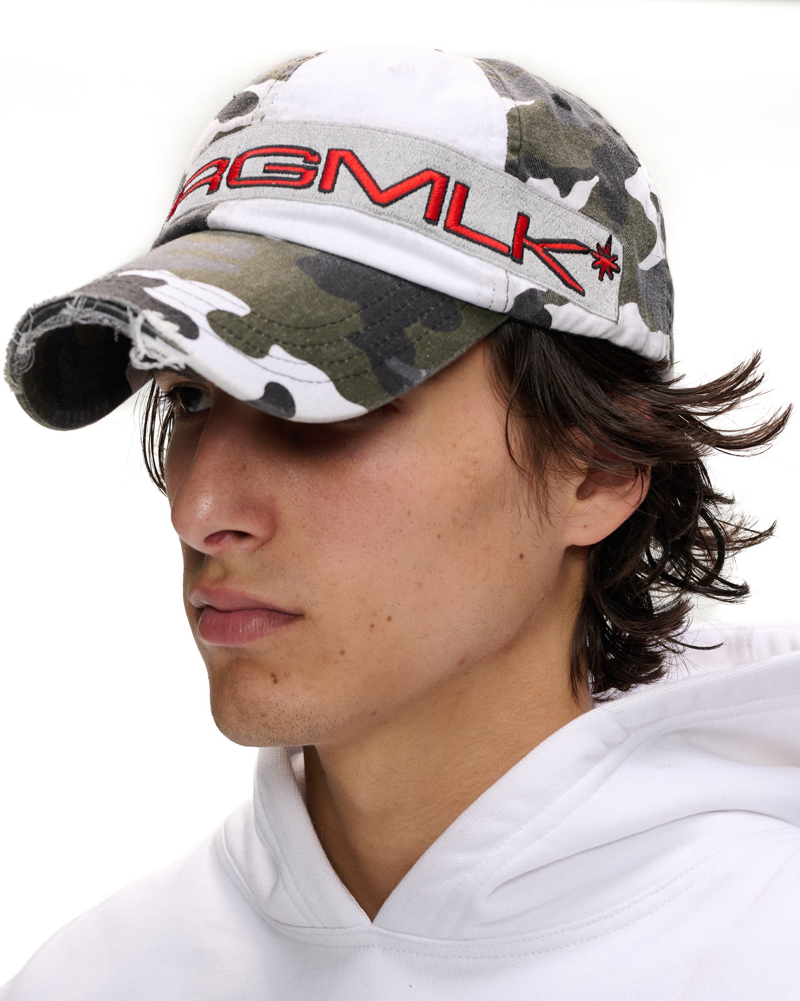 WHITE CAMO CAP