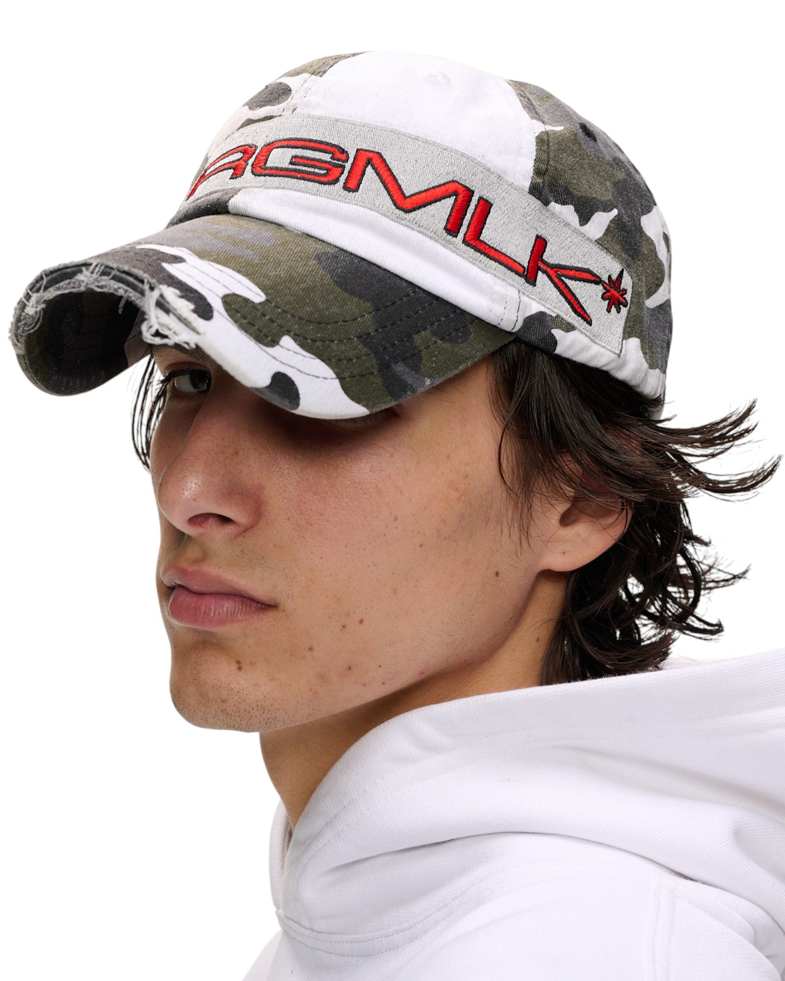 WHITE CAMO CAP