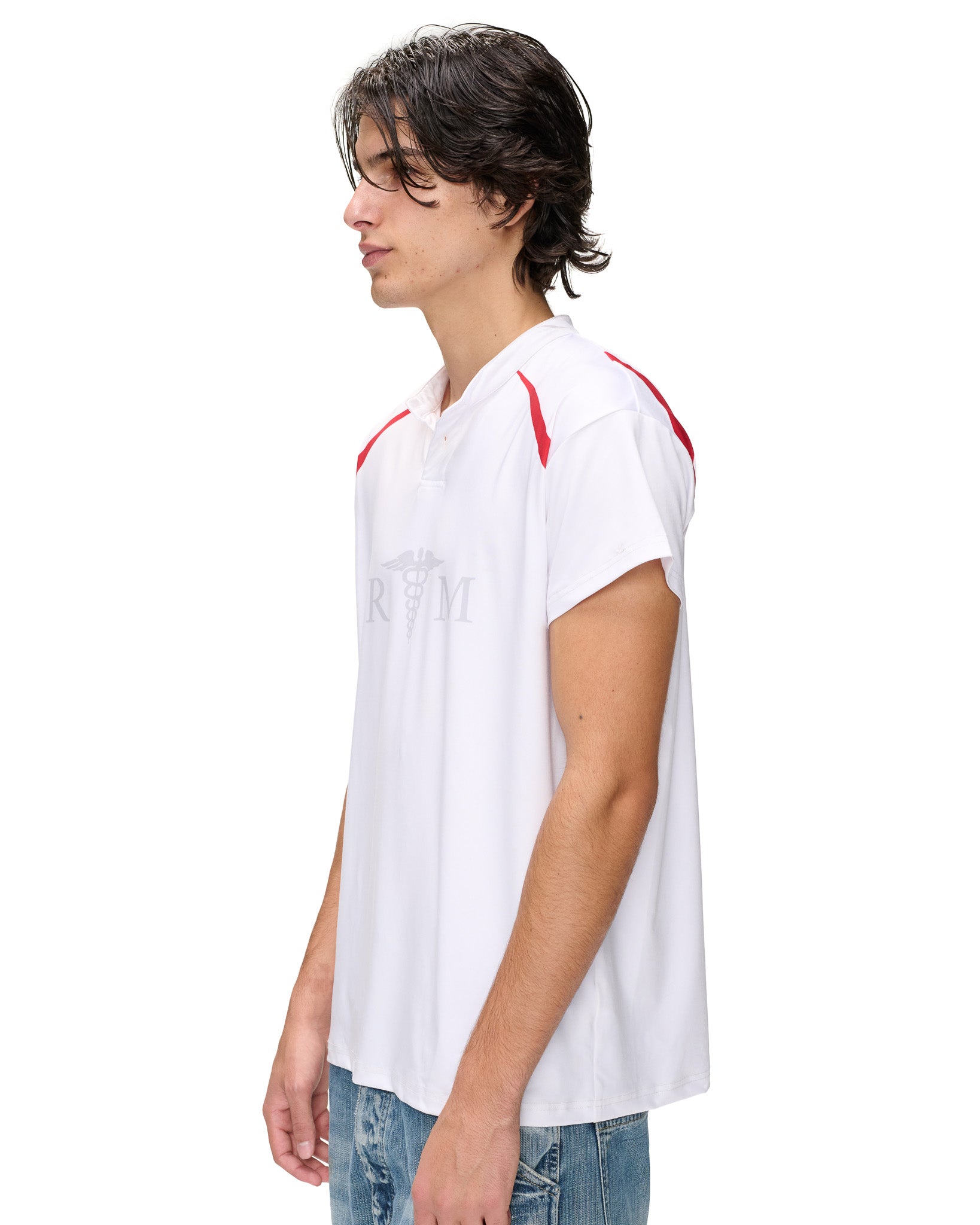 WHITE R+M FOOTBALL JERSEY