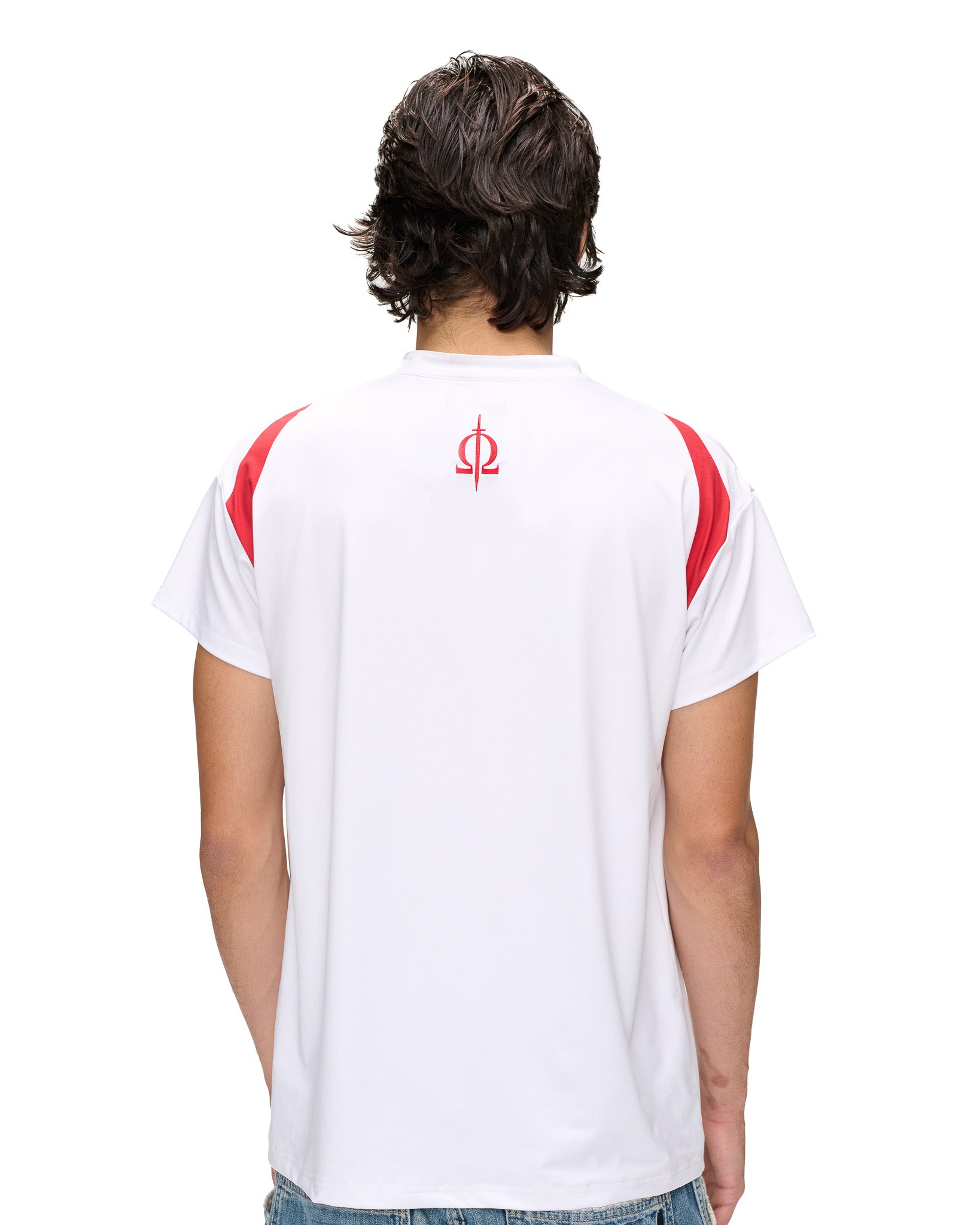 WHITE R+M FOOTBALL JERSEY