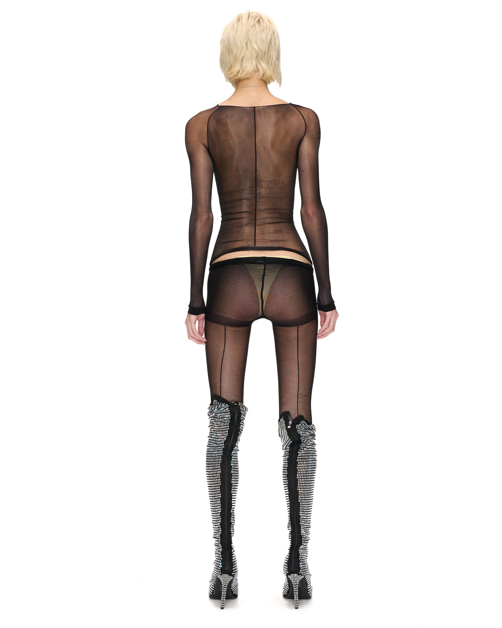 LONG SLEEVE HOSIERY TOP