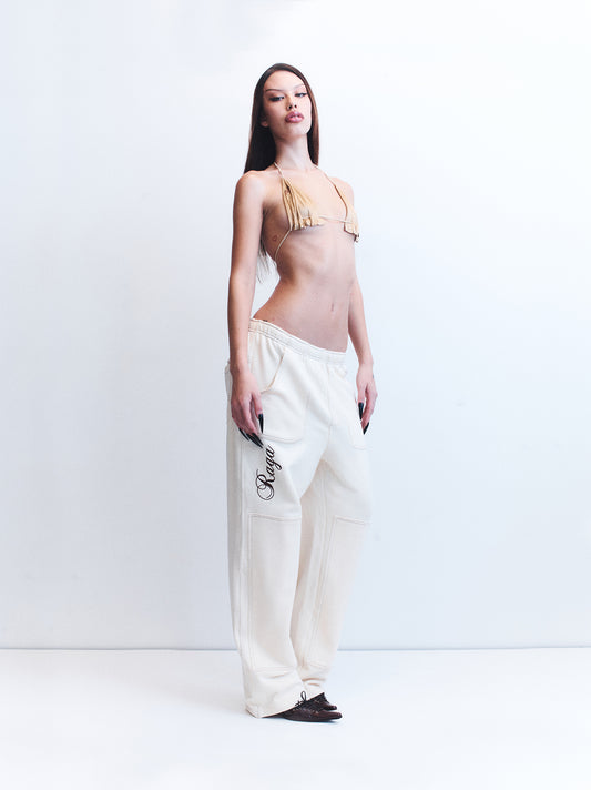 NINO CREAM TRACK PANTS