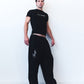 ZIPO BLACK TRACK PANTS