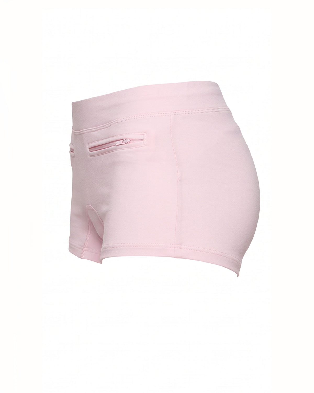 PINK DOUBLE ZIPPER SHORT