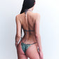 CC . DENIM PRINT ZYZZ BIKINI TOP