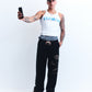 J. RIBBED RAGA TANK